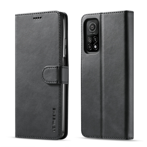 

For Xiaomi Redmi Note 10 / Note 10S LC.IMEEKE Calf Texture Horizontal Flip Leather Case with Holder & Card Slots & Wallet(Black)