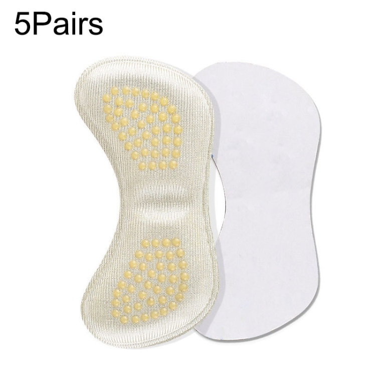 

5 Pairs 060 High-heeled Shoes Glue Soft Anti-abrasion Anti-slip Heel Protective Sticker(Skin Color)