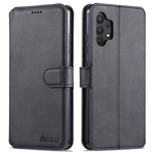 

For Samsung Galaxy A32 4G AZNS Calf Texture Horizontal Flip Leather Case with Holder & Card Slots & Wallet & Photo Frame(Black)