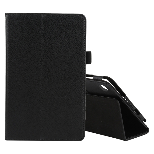 

For Lenovo Tab M7 Litchi Texture Solid Color Horizontal Flip Leather Case with Holder & Pen Slot(Black)