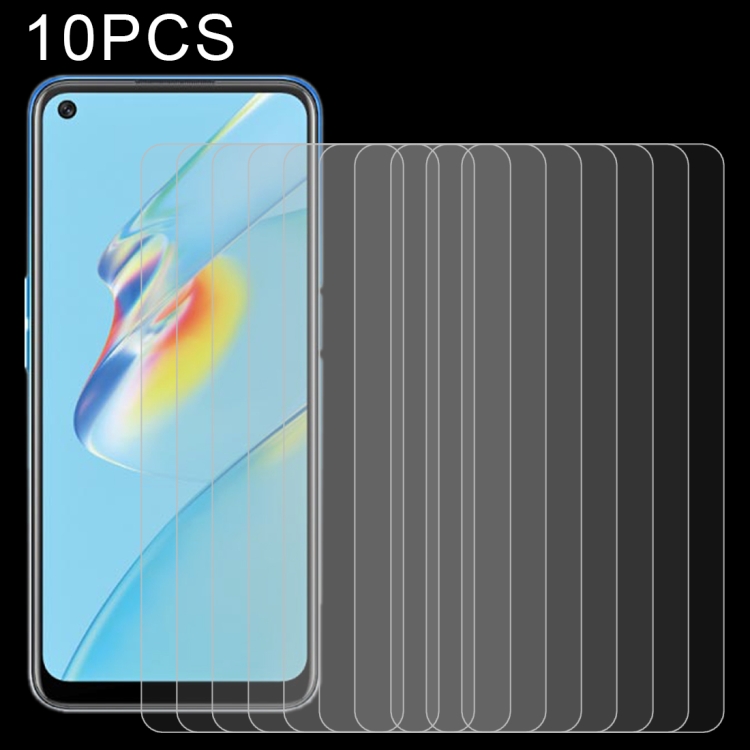 

For OPPO A54 10 PCS 0.26mm 9H 2.5D Tempered Glass Film