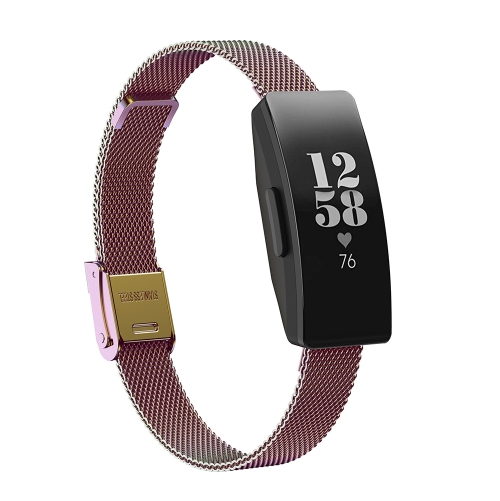 

For Fitbit Inspire / Inspire HR / Ace 2 Double Insurance Buckle Milanese Replacement Strap Watchband(Colorful)