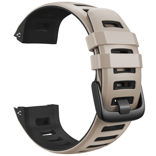 

For Garmin Instinct / Instinct Esports Two-color Silicone Watch Band(Tundra White+Black)
