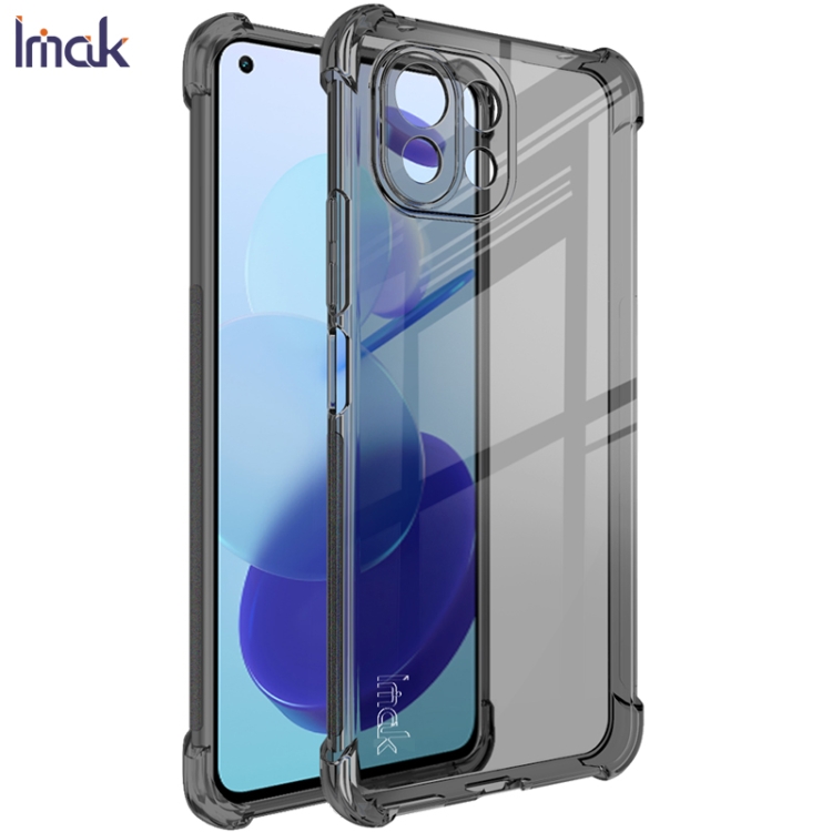 

For Xiaomi Mi 11 Lite 5G IMAK All-inclusive Shockproof Airbag TPU Case with Screen Protector(Transparent Black)