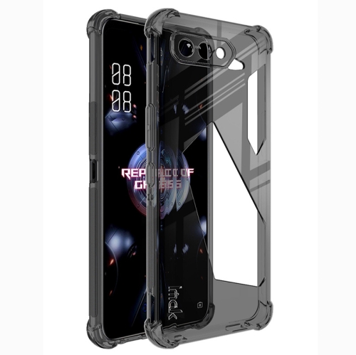 

For Asus ROG Phone 5 IMAK All-inclusive Shockproof Airbag TPU Case with Screen Protector(Transparent Black)