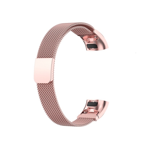 

For Huawei Band 3 Pro / 4 Pro Milanese Replacement Strap Watchband(Rose Pink)