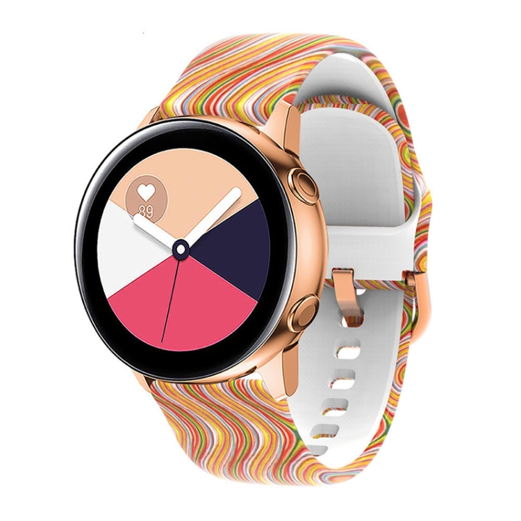 

For Samsung Galaxy Watch 46mm Silicone Printing Watch Band(Colored Glaze)