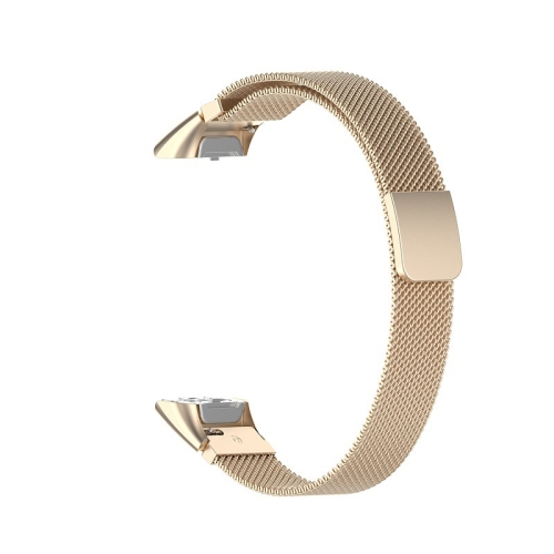 

For Samsung Galaxy Fit SM-R370 Milanese Replacement Strap Watchband(Champagne Gold)