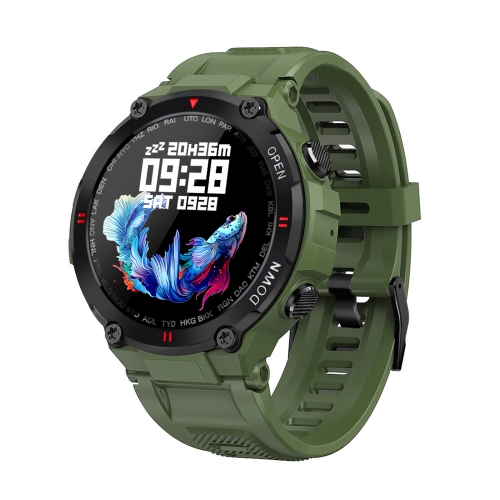 

K22 1.28 inch IPS Screen Smart Watch, Support Menstrual Cycle Reminder / Bluetooth Call / Sleep Monitoring(Army Green)