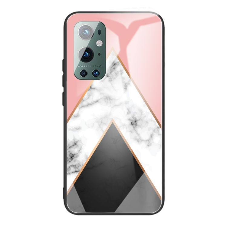 

For Samsung Galaxy A32 5G Marble Tempered Glass Back Cover TPU Border Case(HCBL-11)