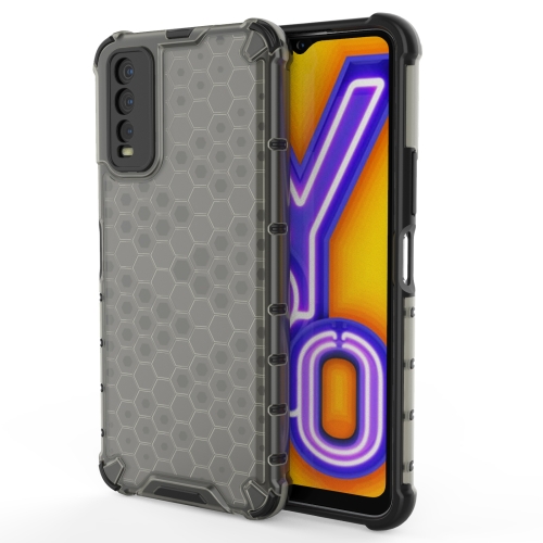 

For vivo Y20 Shockproof Honeycomb PC + TPU Protective Case(Black)