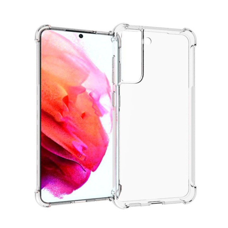 

For Samsung Galaxy S21 FE Shockproof Non-slip Waterproof Thickening TPU Protective Case(Transparent)