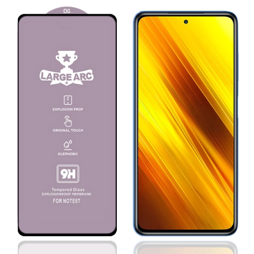 

For Xiaomi Poco X3 NFC 9H HD Large Arc High Alumina Full Screen Tempered Glass Film