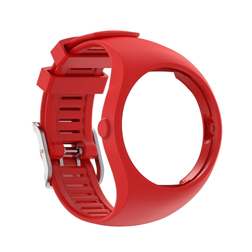 

For POLAR M200 Texture Silicone Watch Band, One Size(Red)