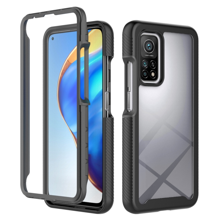 

For Xiaomi Mi 10T Pro 5G Starry Sky Solid Color Series Shockproof PC + TPU Case with PET Film(Black)