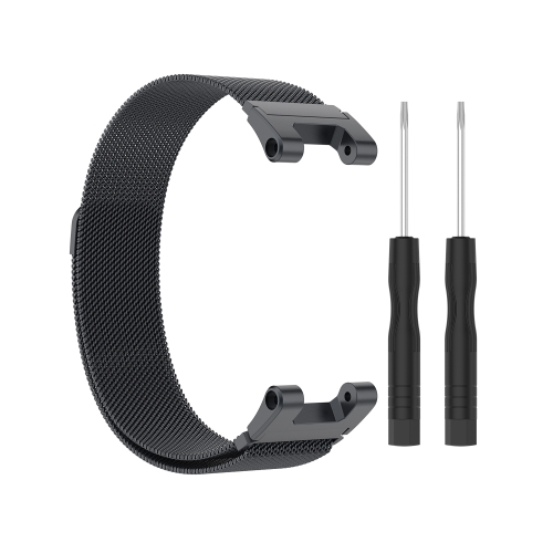 

For Amazfit T-Rex Pro / Amazfit T-Rex Milanese Magnetic Metal Replacement Strap Watchband(Dark Grey)