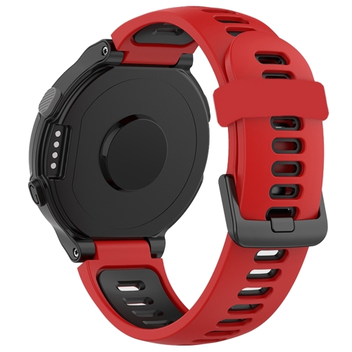 

For Garmin Forerunner 220/230/235/620/630/735XT Two-color Silicone Watch Band(Red+Black)