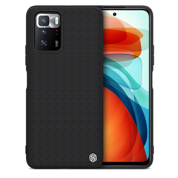 

For Xiaomi Redmi Note 10 Pro / 10 Pro Max NILLKIN 3D Textured Nylon Fiber TPU Case(Black)