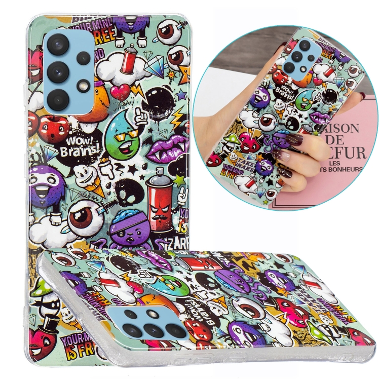 

For Samsung Galaxy A32 4G Luminous TPU Protective Case(Graffiti)