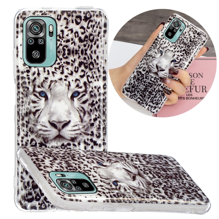 

For Xiaomi Redmi Note 10 4G Luminous TPU Protective Case(Leopard Tiger)