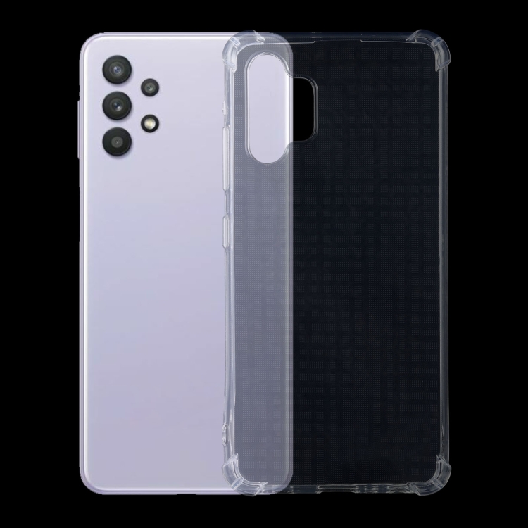 

For Samsung Galaxy A32 4G Four-Corner Shockproof Ultra-thin TPU Case(Transparent)