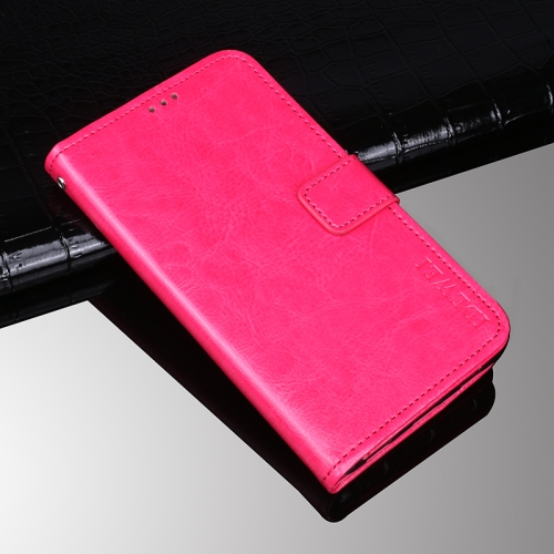 

For Umidigi Bison GT idewei Crazy Horse Texture Horizontal Flip Leather Case with Holder & Card Slots & Wallet(Rose Red)