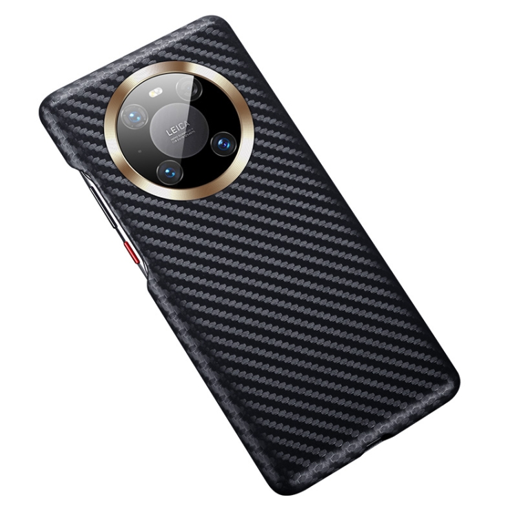 

For Huawei Mate 40 Pro Carbon Fiber Leather Texture Kevlar Anti-fall Phone Protective Case(Black)