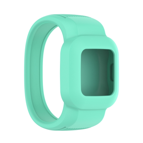 

For Garmin Vivofit JR3 No Buckle Silicone Pure Color Replacement Watchband, Size:S(Teal)