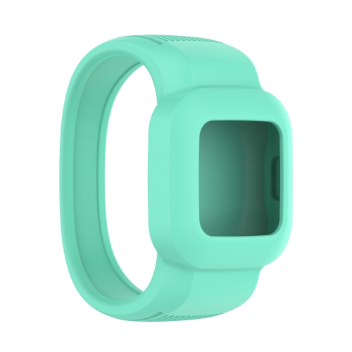 

For Garmin Vivofit JR3 No Buckle Silicone Pure Color Watch Band, Size:L(Teal)