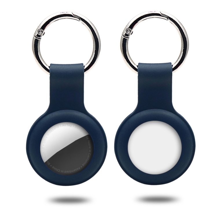 

Silicone Case with Keychain Ring for AirTag(Dark Blue)