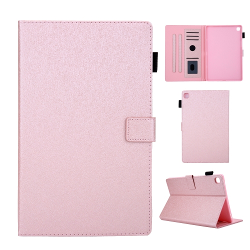 

Hair Silky Texture Solid Color Horizontal Flip Leather Case with Holder & Card Slots & Photo Frame & Anti-Skid Strip For Samsung Galaxy Tab S5E 10.5 T720 / T725(Rose Gold)