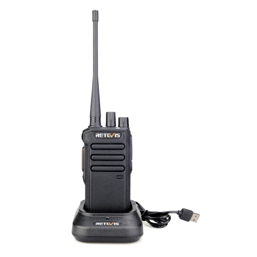 

RETEVIS RT43 5W UHF 400-480MHz 32CHS DMR Digital Two Way Radio Handheld Walkie Talkie, EU Plug(Black)