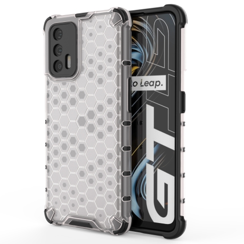 

For OPPO Realme GT 5G Shockproof Honeycomb PC + TPU Case(White)