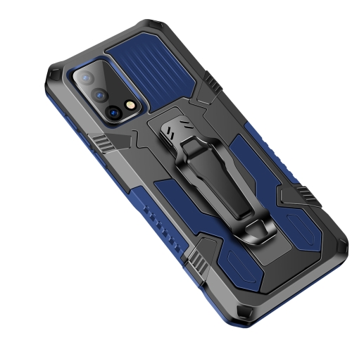 

For OPPO A74 4G Armor Warrior Shockproof PC + TPU Protective Case(Blue)