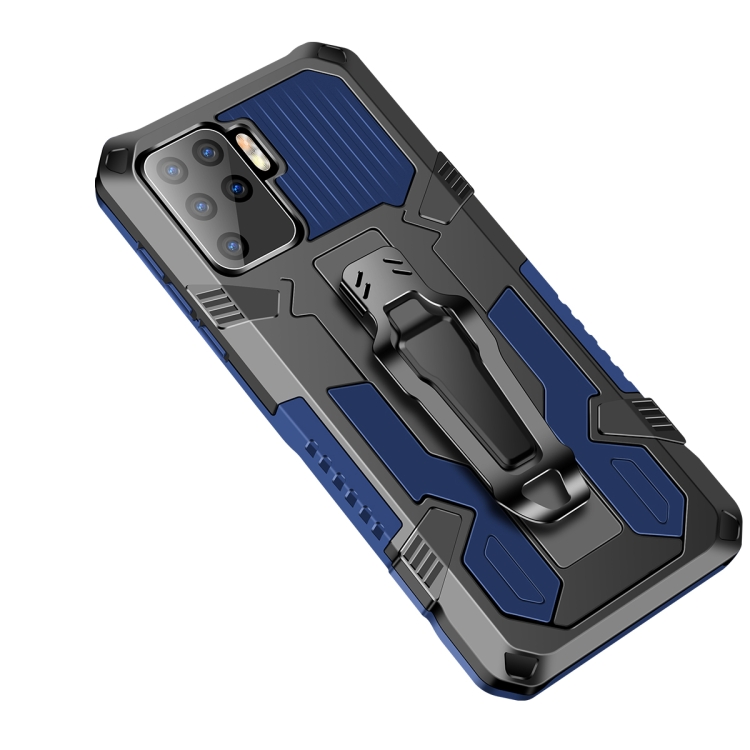 

For OPPO A94 Armor Warrior Shockproof PC + TPU Protective Case(Blue)