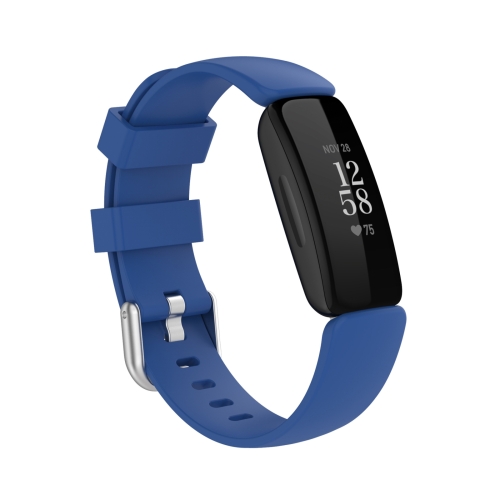 

For Fitbit Ace 3 / Inspire 2 Silicone Watch Band(Dark Blue)