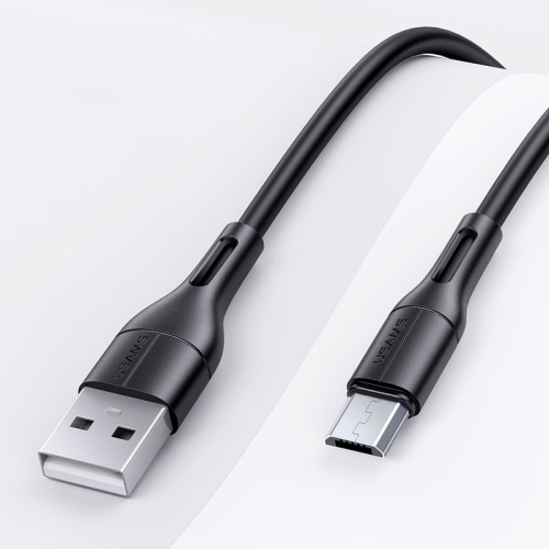 

USAMS US-SJ502 U68 USB to Micro USB PVC Charging Transmission Data Cable, Cable Length: 1m(Black)