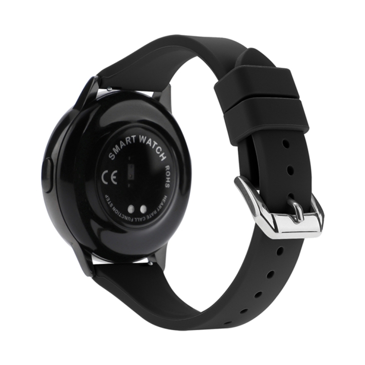 

20mm T-shaped Buckle Silicone Watch Band(Black)