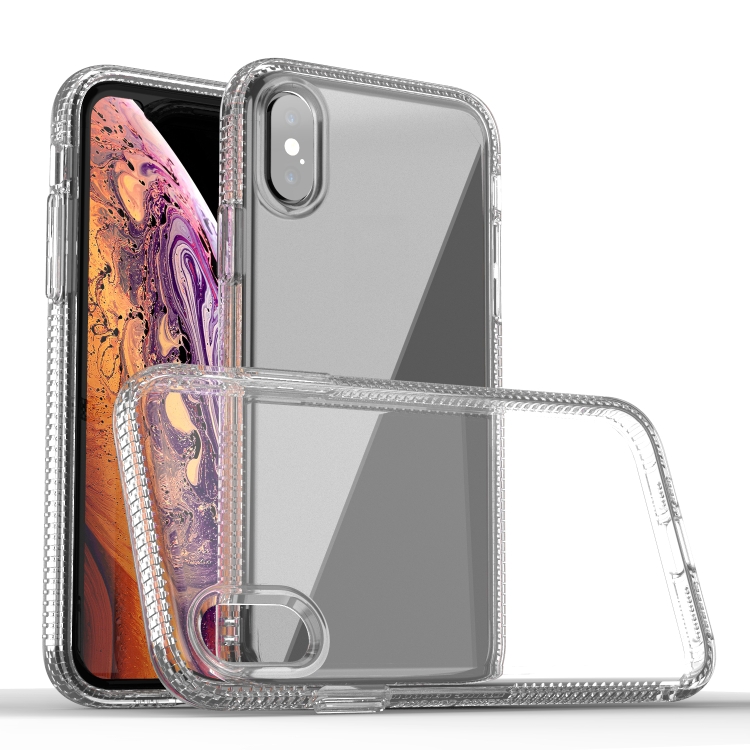 

For iPhone X / XS Shockproof Transparent TPU Airbag Protective Case