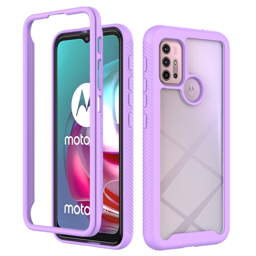 

For Motorola Moto G30 Starry Sky Solid Color Series Shockproof PC + TPU Protective Case(Purple)