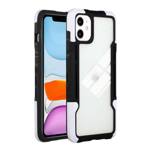 

For iPhone 11 TPU + PC + Acrylic 3 in 1 Shockproof Protective Case (White)