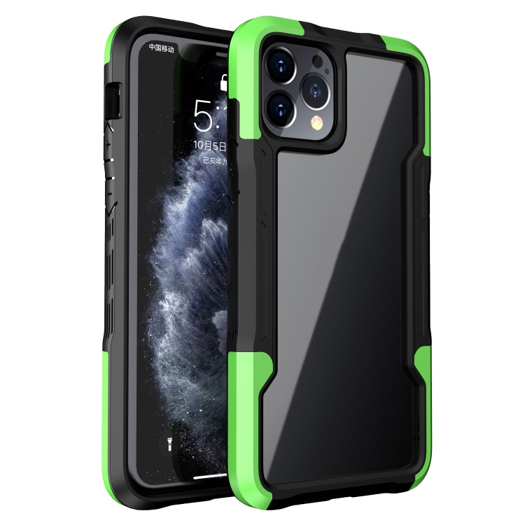 

TPU + PC + Acrylic 3 in 1 Shockproof Protective Case For iPhone 12 / 12 Pro(Green)