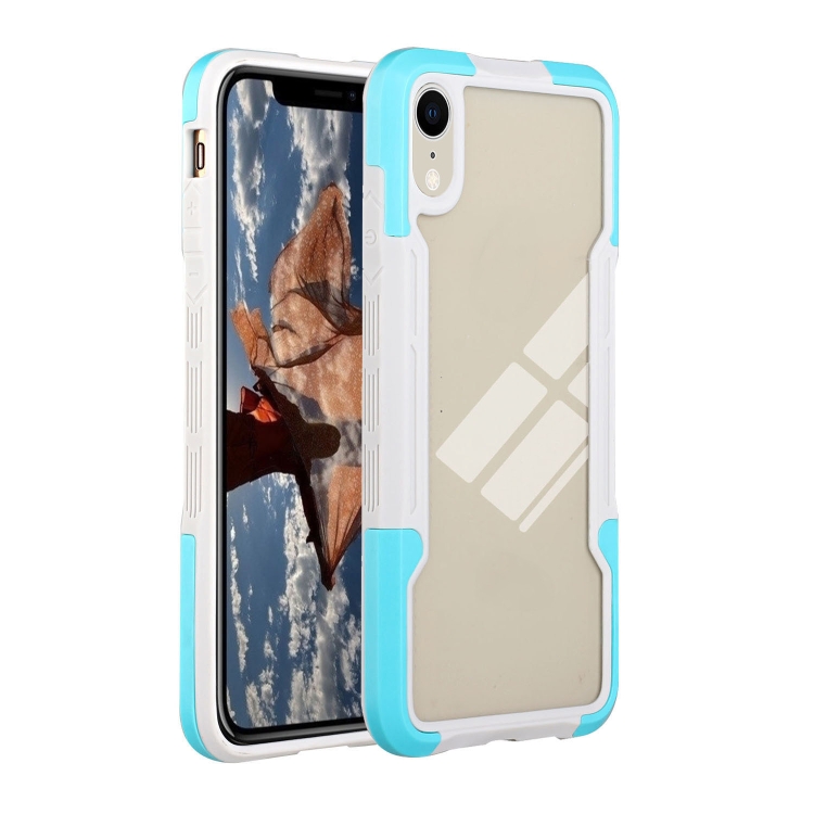 

TPU + PC + Acrylic 3 in 1 Shockproof Protective Case For iPhone XR(Sky Blue)