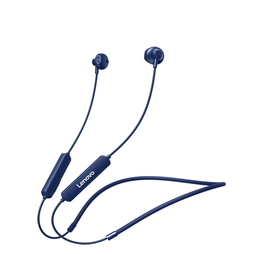 

Original Lenovo SH1 Intelligent Noise Reduction Neck-mounted Magnetic Wire-controlled Bluetooth Earphone, Support Call(Navy Blue)