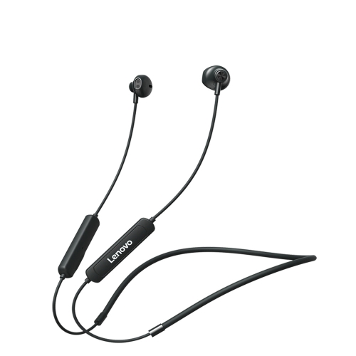 

Original Lenovo SH1 Intelligent Noise Reduction Neck-mounted Magnetic Wire-controlled Bluetooth Earphone, Support Call(Black)