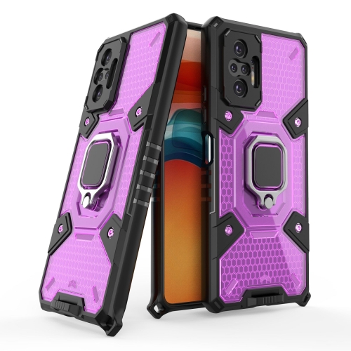 

For Xiaomi Redmi Note 10 Pro Space PC+TPU Ring Holder Protective Case(Purple)