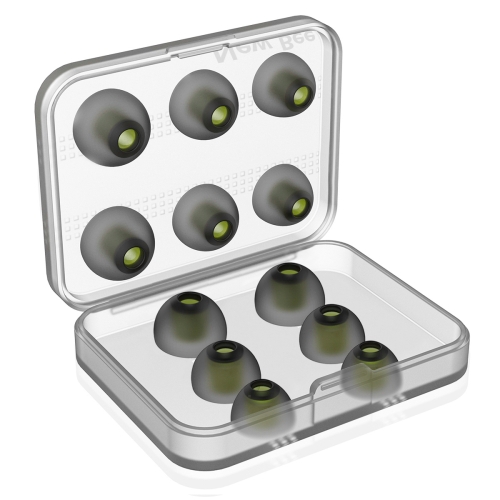 

6 Pairs New Bee NB-M1 In-ear Silicone Ear Caps with Storage Box, Suitable for 5mm-7mm Earphone Plugs