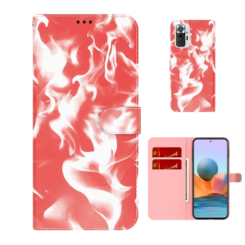 

For Xiaomi Redmi Note 10 Pro / Note 10 Pro Max Cloud Fog Pattern Horizontal Flip Leather Case with Holder & Card Slot & Wallet(Red)