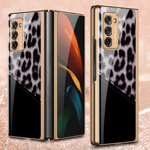 

For Samsung Galaxy Z Fold2 5G GKK Electroplating Painted Glass Phone Case(07)