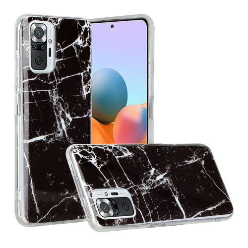 

For Xiaomi Redmi Note 10 Pro Marble Pattern Soft TPU Protective Case(Black)